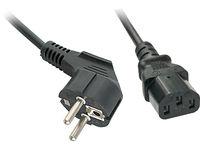 Kabllo energjie Lindy IEC320C13, Schuko në IEC C13, 5m, e zezë