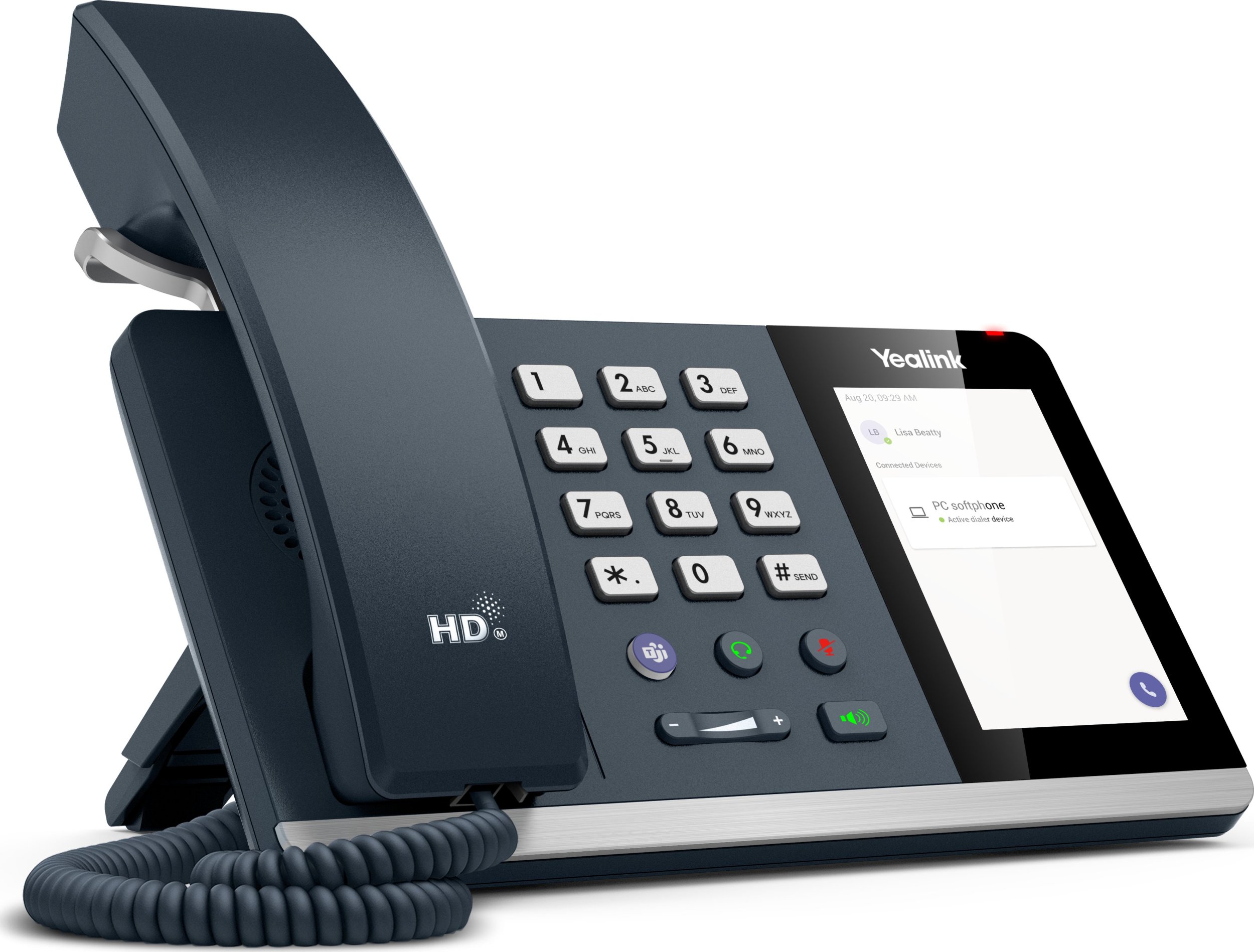 Telefon personal Yealink MP45, ekran 4", USB, i zi