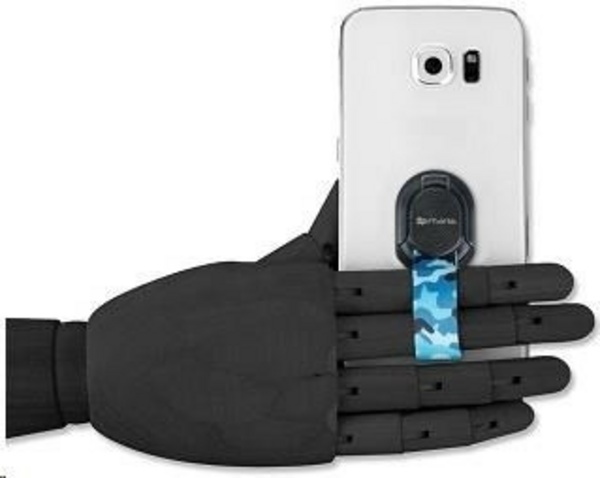 Mbajtëse për gisht 4smarts LOOP-GUARD, e zezë / kaltër