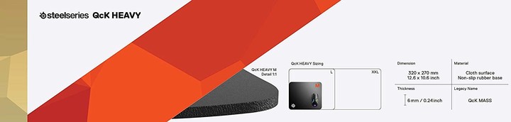 [OUTLET] Mauspad SteelSeries QcK Heavy M