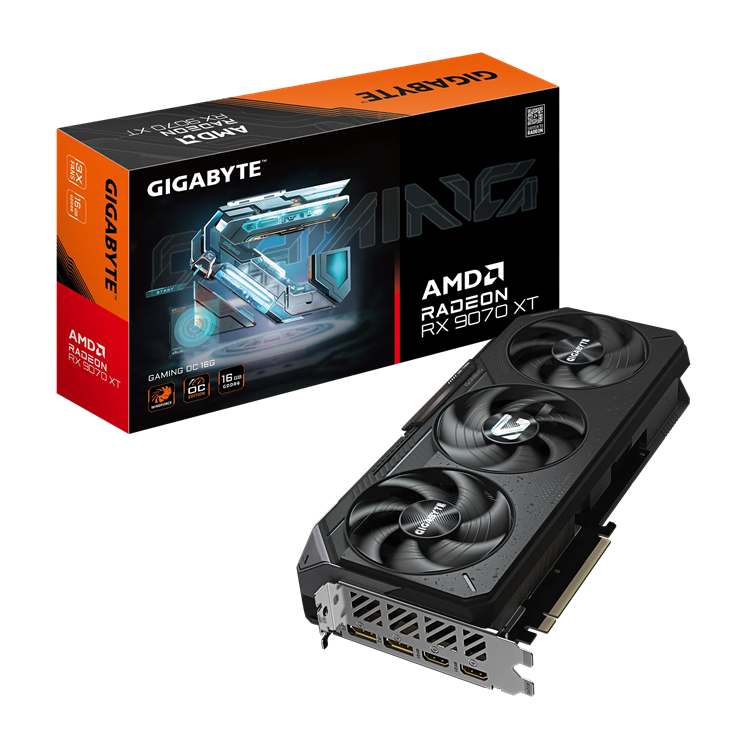 Kartë grafike Gigabyte Radeon RX 9070 XT Gaming, 16GB GDDR6, PCI Express