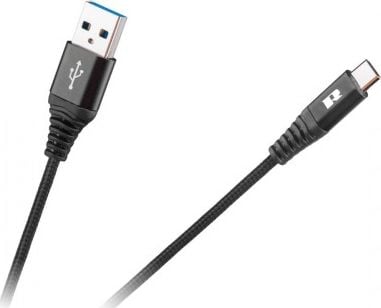 Kabllo USB Rebel Comp RB-6001-050-B, USB-A në USB-C, 0.5 m, e zezë