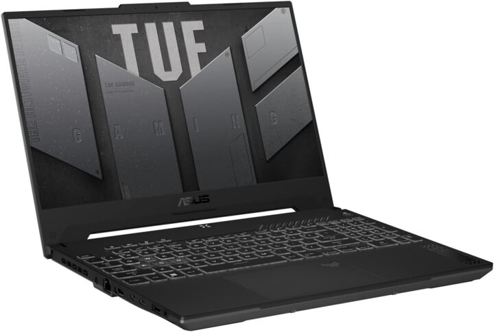 Лаптоп ASUS TUF Gaming F15, Intel Core i7-12700H, 16GB RAM, 512GB SSD, NVIDIA GeForce RTX 4060 8GB GDDR6, сива