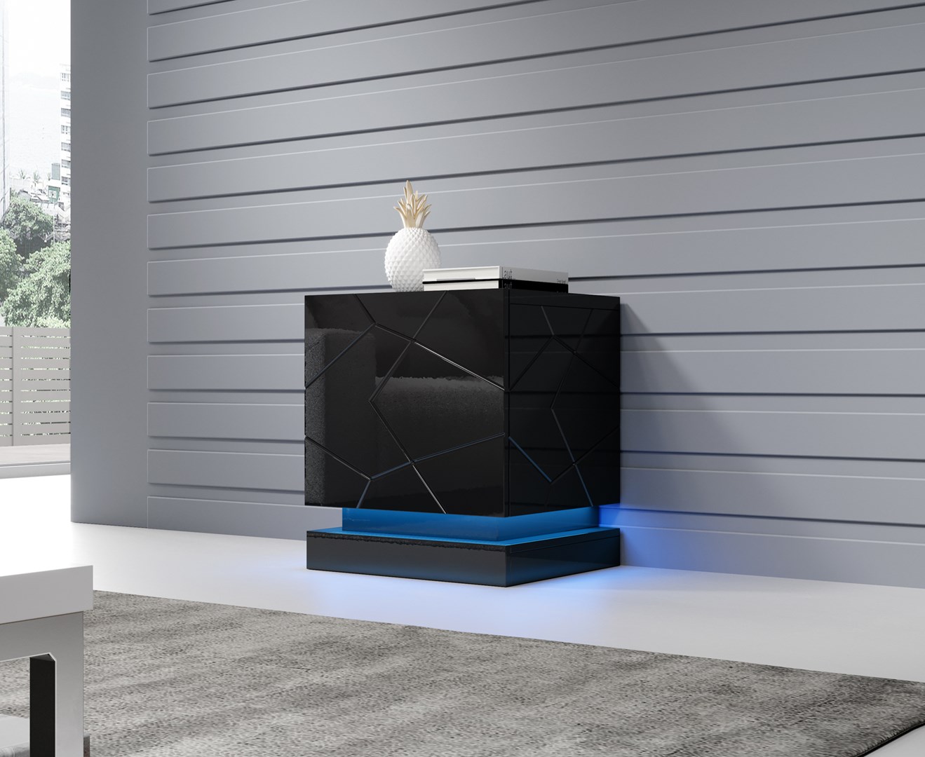 Tavolinë Cama MEBLE PAFOS, 80x41.6x100cm, e bardhë