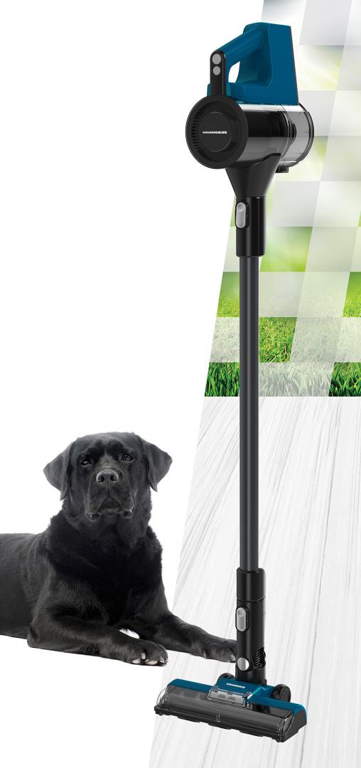 Fshesë me korrent vertikale Heinner V-go Max HSVC-MB22.2BL, 300W, bateri 22.2V, blu