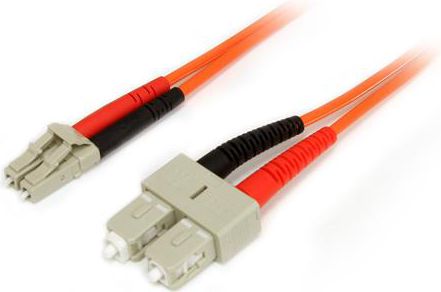 Kabllo me fibra optike StarTech FIBLCSC3, LC - SC, 3m, portokalli