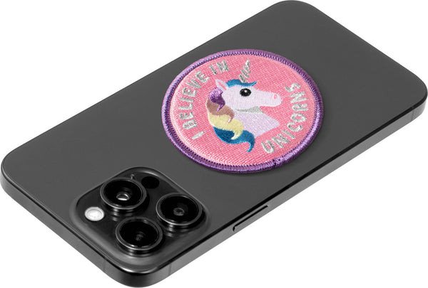 Badge magnetik MagSafe LAUT Magmoji Unicorns, aksesor për iPhone, shumëngjyrësh