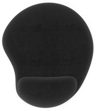 Qilim për maus Inca IMPS-008, me mbështetëse për kyç, 245 x 220 mm, i zi