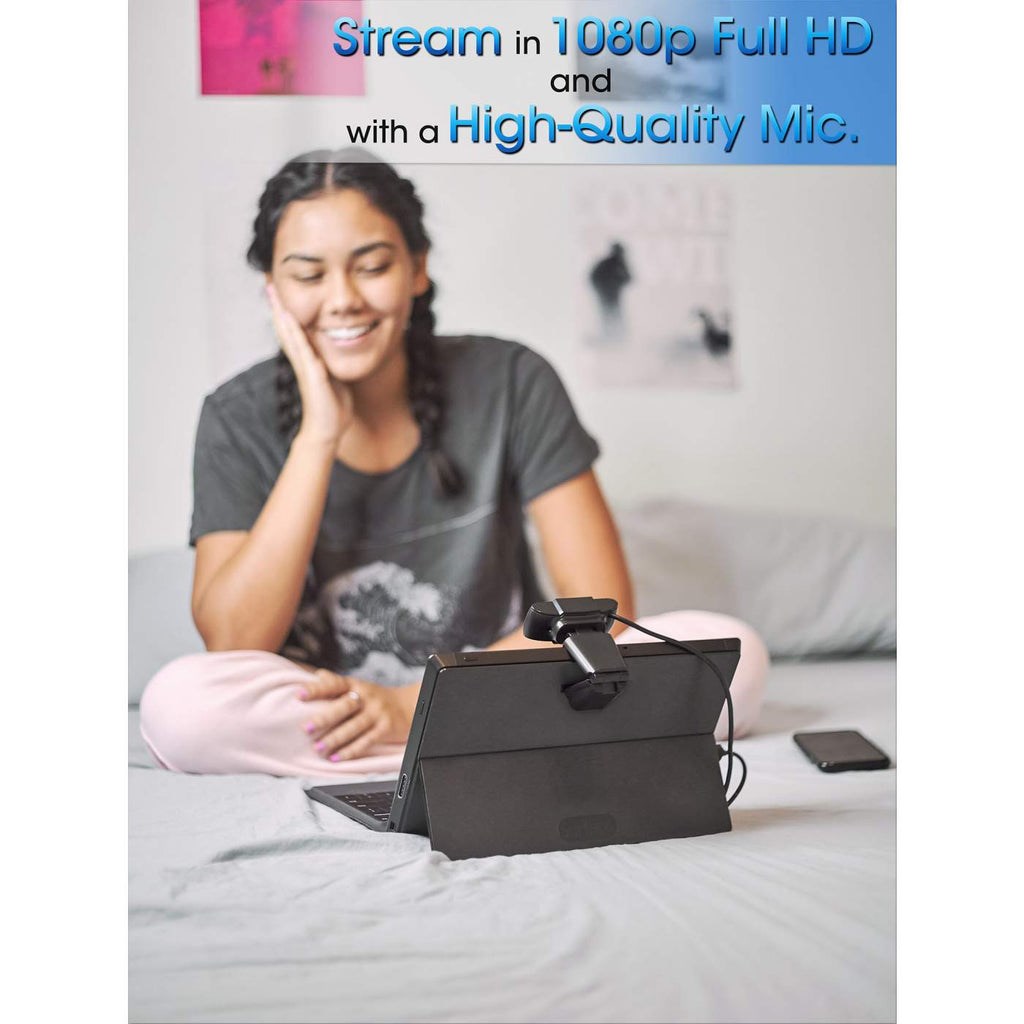 Kamerë ueb MANHATTAN, 1080p HD, USB me mikrofon, e zezë