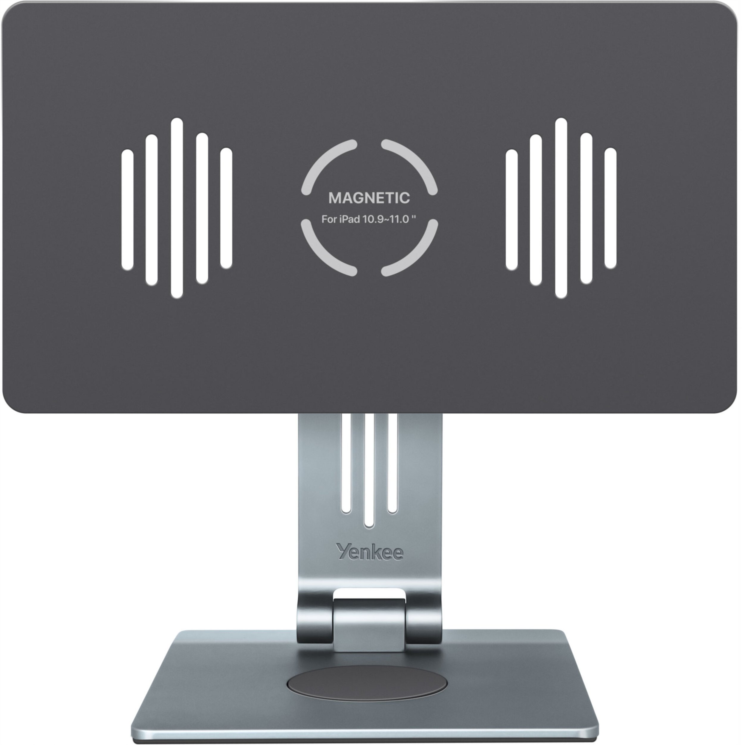 Qëndrim magnetik me hub YENKEE YSN 04 TASK, për iPad 11", USB C PD, HDMI, gri