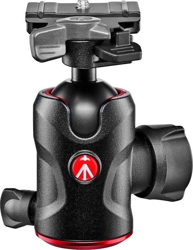 Kokë trefoti Manfrotto 496 Centre Ball Head MH496-BH, deri 12 kg, me pllakë 200PL-PRO, e zezë