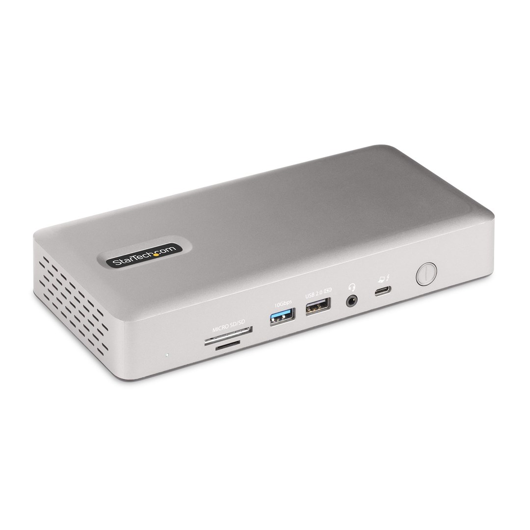 Stacion dokimi StarTech.com 132UE-TB4USB4DOCK Thunderbolt 4, 15 porte, i hirtë
