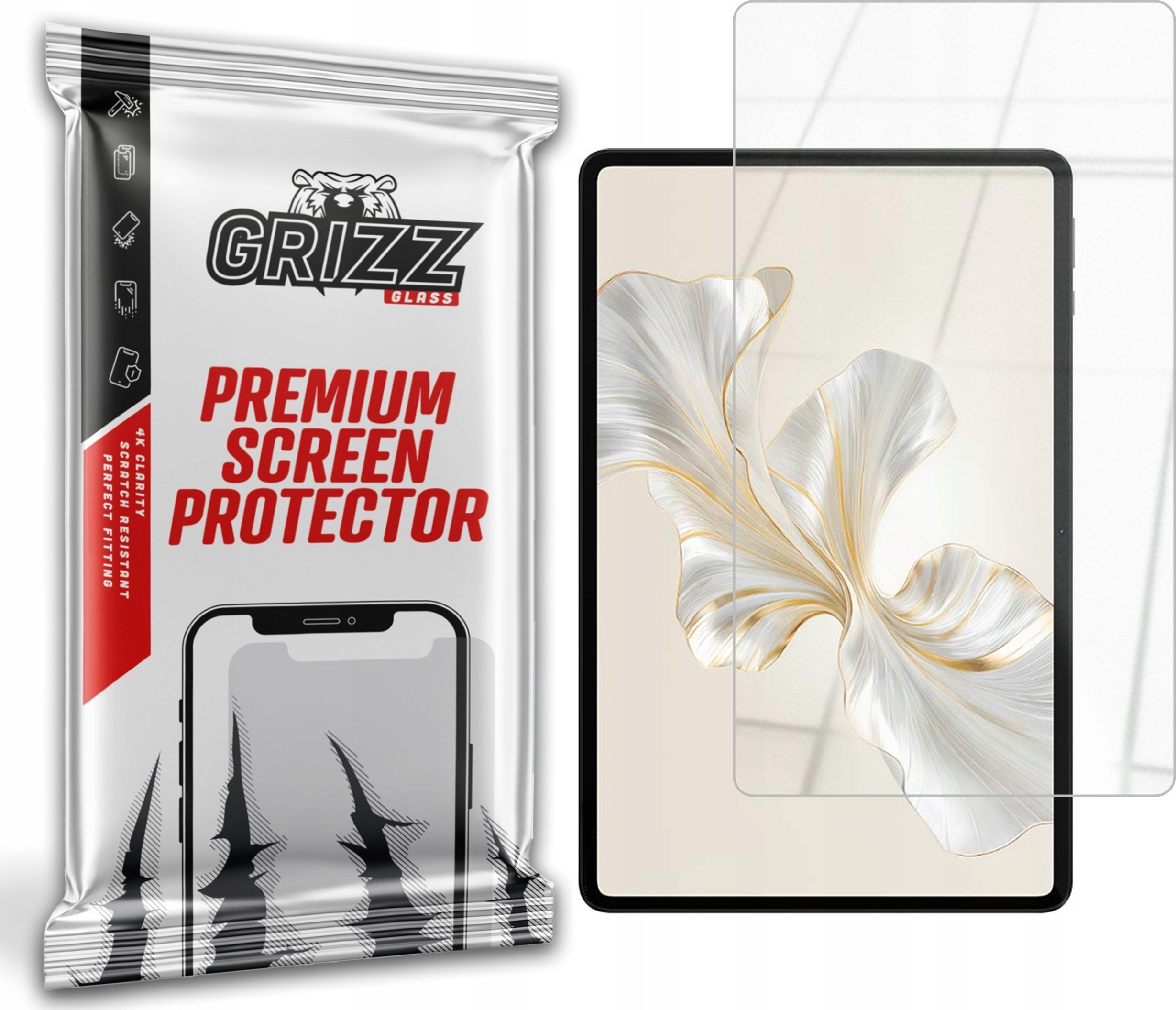 Xham hibrid mbrojtës GrizzGlass HybridGlass për Honor Pad 9, transparencë e lartë