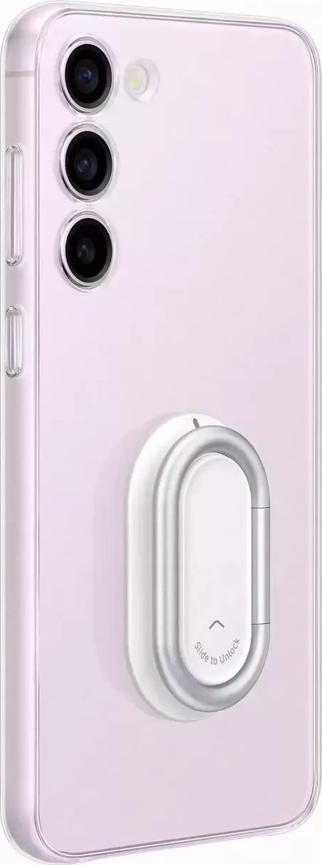 Futrollë Samsung Clear Gadget Case për Galaxy S23 Plus, me holder unaze, transparente