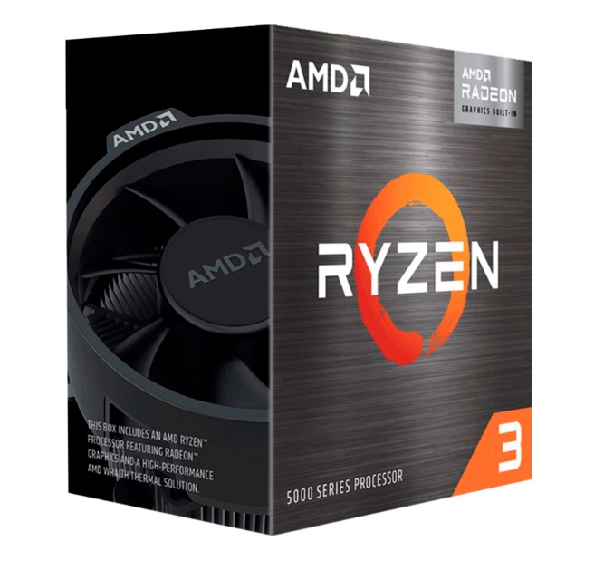 Procesor AMD Ryzen 3 5300G, 4 bërthama 8 threads, grafikë Radeon, me ftohës