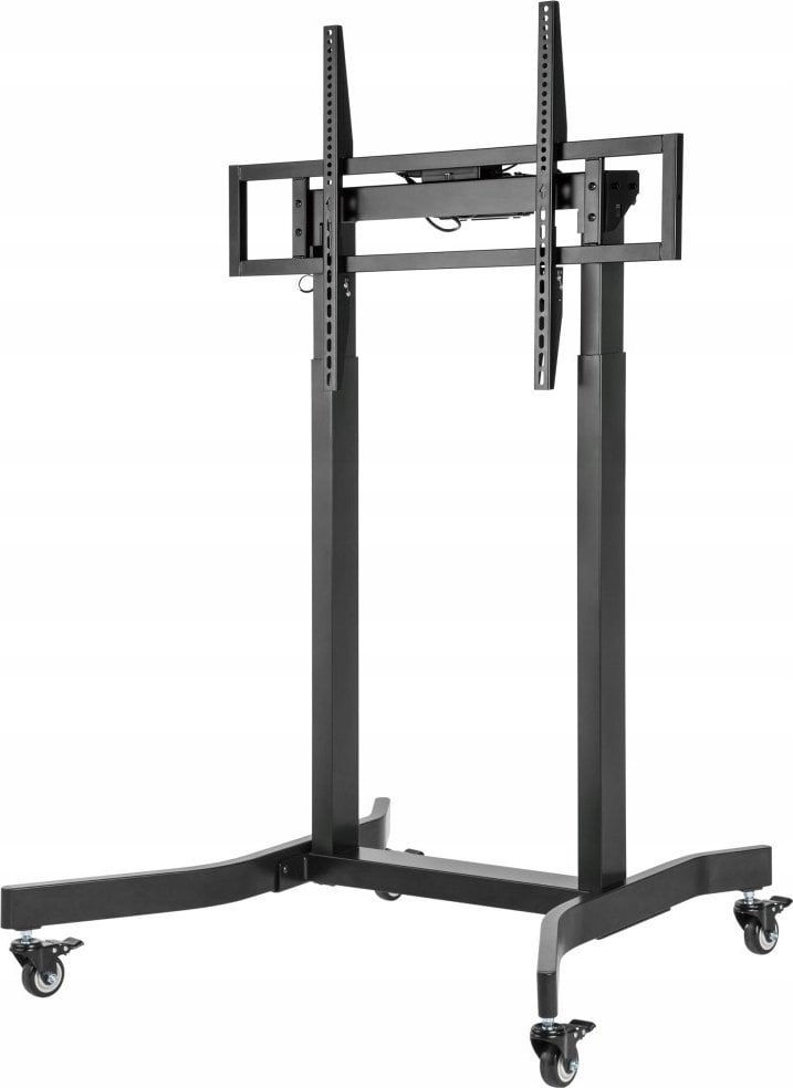 Stendë TV Techly Mobile Stand, 55"-100", rregullim elektrik, 120 kg, e zezë