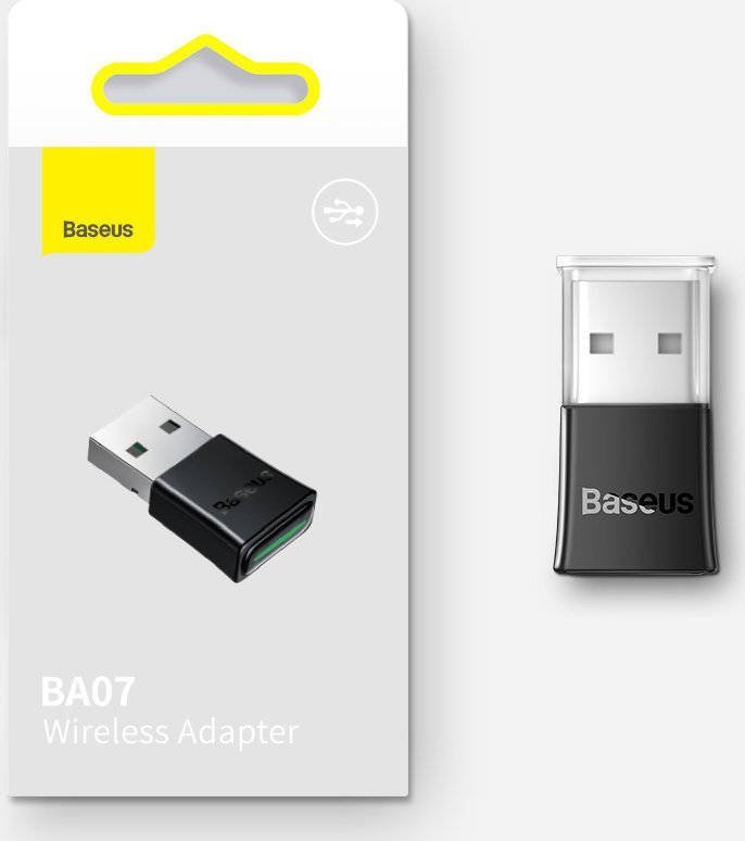 Bluetooth адаптер Baseus BA07, USB, Bluetooth 5.3, црн