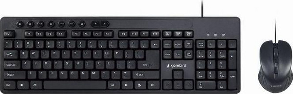 Set tastierë + maus Gembird KBS-UM-04, i zi