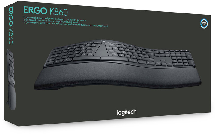 Tastierë wireless Logitech ERGO K860,grafit (US)