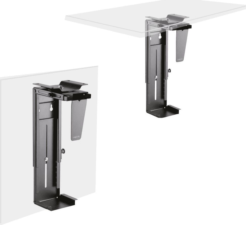 Mbajtëse kompjuteri LogiLink EO0005, montim nën tavolinë, rrotullim 360°, e zezë