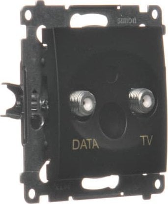 Prizë TV DATA Kontakt Simon 54 DAD1.01/49, 5–1000 MHz, 2 dalje F, e zezë mat