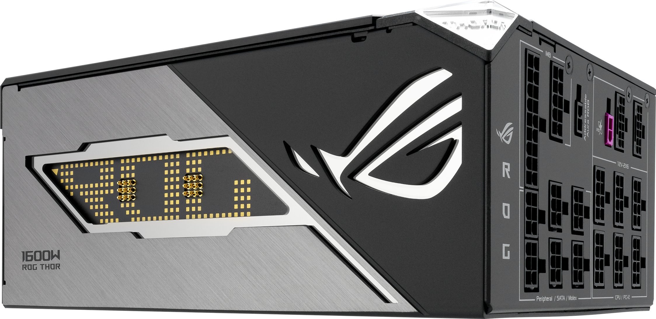 Напојување ASUS ROG THOR 1600W Titanium III, ATX 3.1, модуларно, сиво