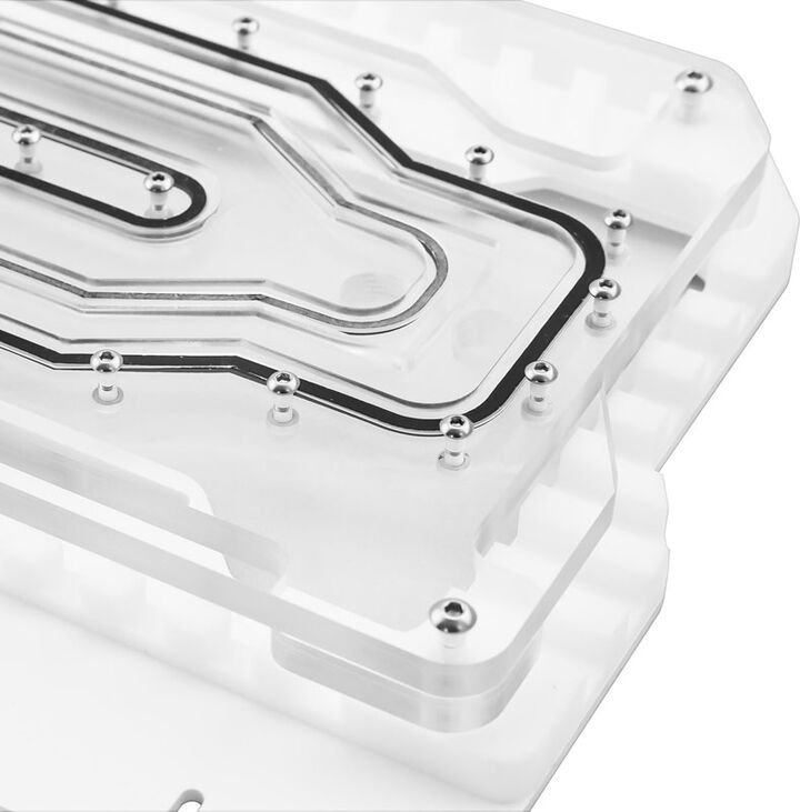 Плоча дистро Singularity Computers Spectre 2.0 Elite Kit Front, акрил, за ладење со вода, бела