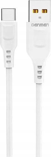 Karikues muri Denmen DC02T, 2 porta USB 2.4A, kabllo Type C, i bardhë