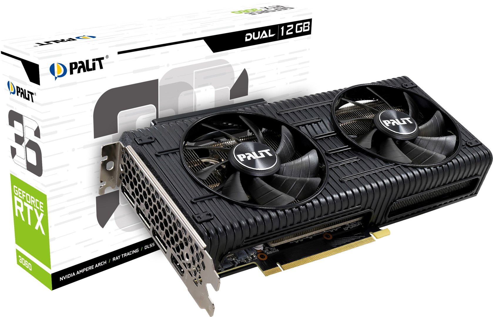 Kartë grafike PALiT NVIDIA GeForce RTX 3060, 12 GB GDDR6, NE63060019K9-190AD