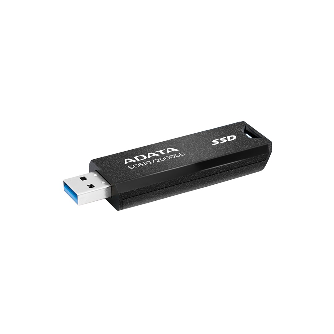Flash drive ADATA SC610, 2 TB, USB Type-A, 3.2 Gen 2, e zezë