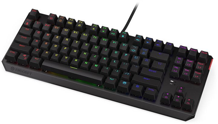 [OUTLET] Tastierë Endorfy Thock TKL Blue, Kailh Blue, US, e zezë