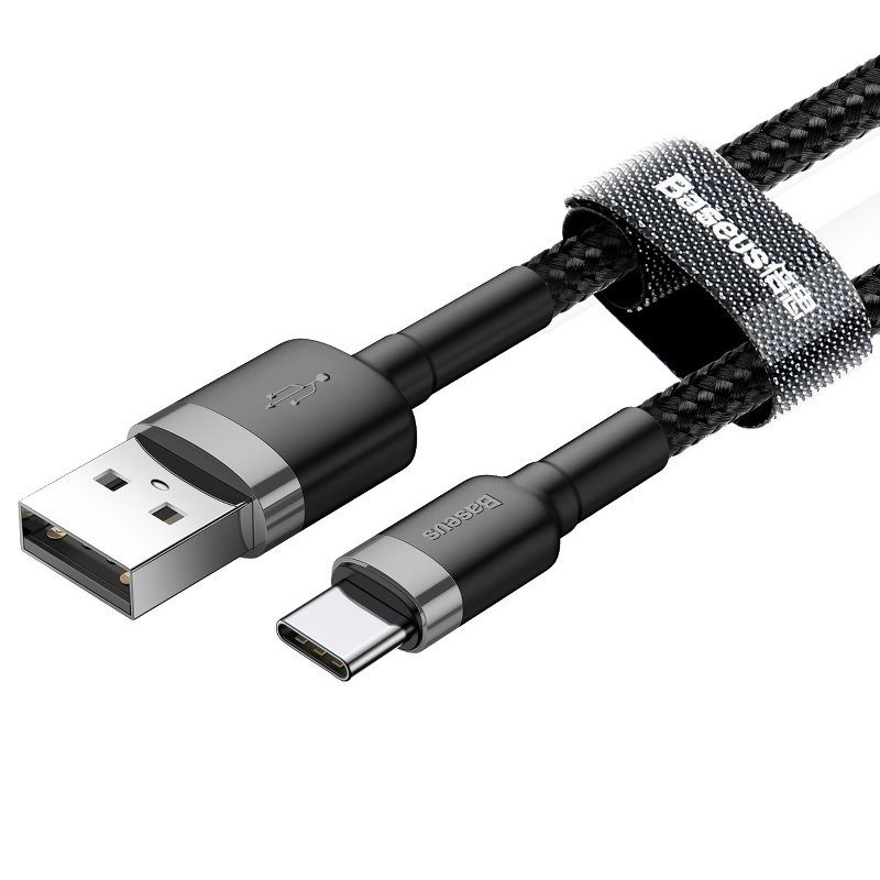 Kabllo Baseus, USB / USB TYPE C, 1 m, e zezë