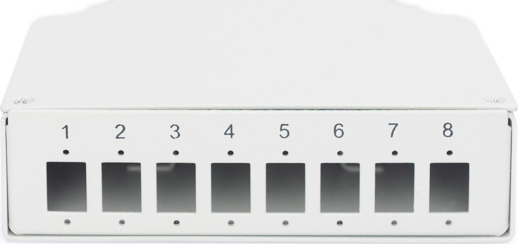 Kuti shpërndarëse optike Digitus Assmann DIN Rail Splice Box, për 8 lidhës LC DX, gri