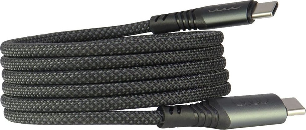 Kabllo karikimi Audi USB C në USB C 2.0, 60W, 1.2m, e zezë