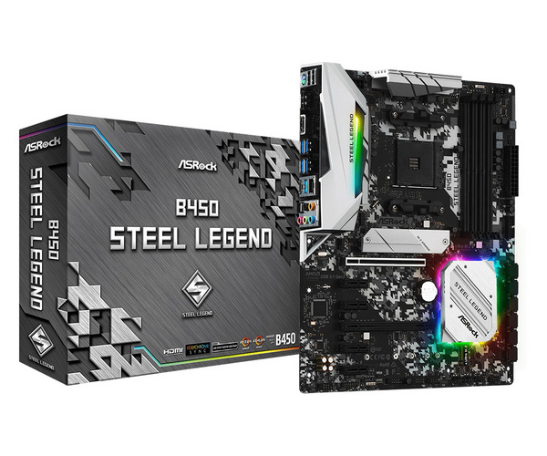 Pllakë amë Asrock B450 Steel Legend Socket AM4 ATX AMD B450