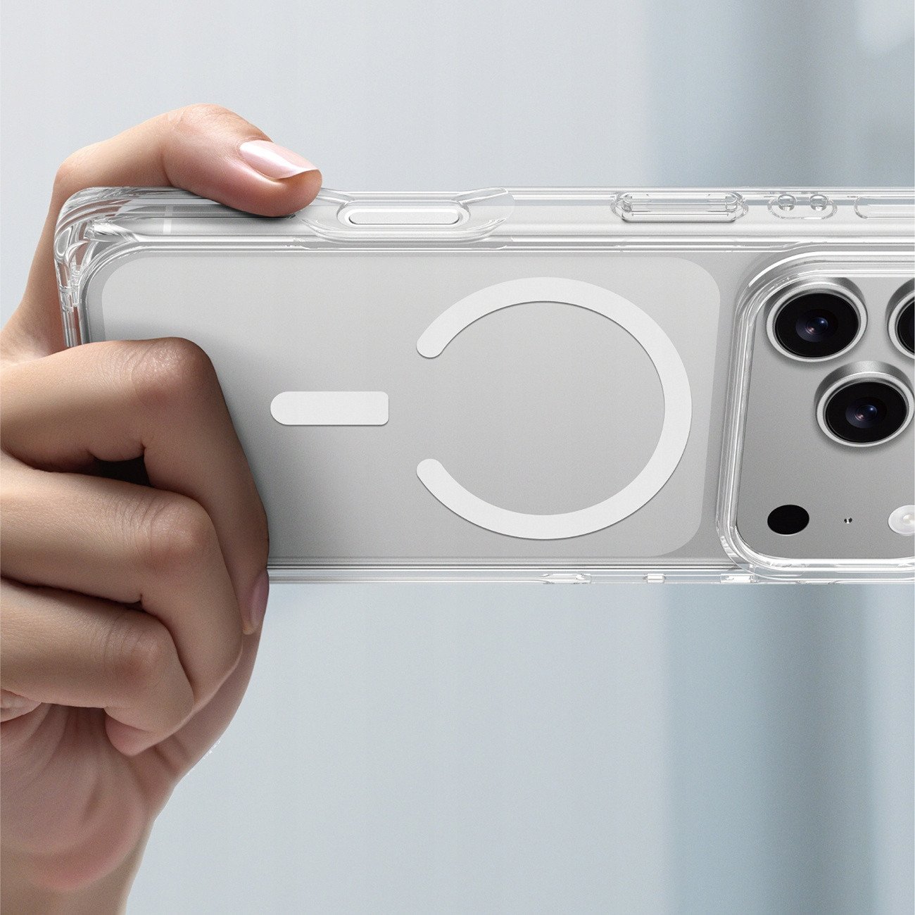 Mbulesë telefoni Amazingthing Omni për iPhone 17 Pro Max, kompatibile me MagSafe, transparente
