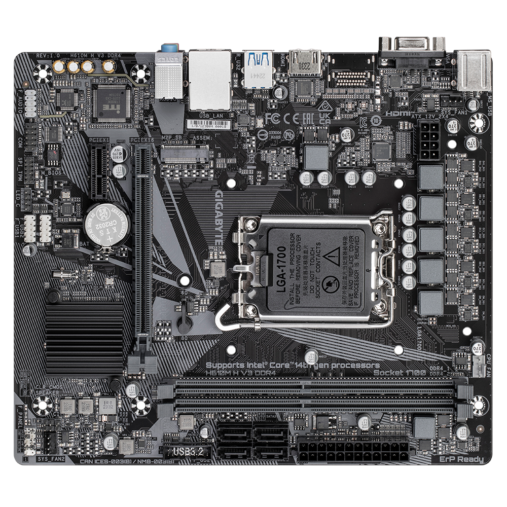 Pllakë amë GigaByte MB H610M H V3 DDR4