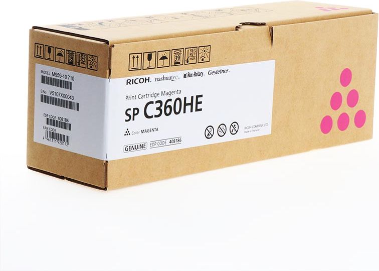 Toner për printer Ricoh 408186, magenta