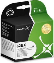 Мастило за принтер Asarto за HP 62BX C2P05AE, 18ml, црна