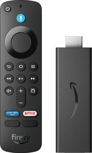 Fire TV Stick Amazon HD, 8GB, Alexa гласовен далечински управувач, црн