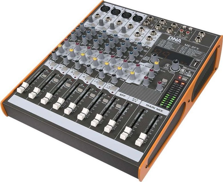 Mikser audio DNA ME-8FX, 8 kanale, USB, Bluetooth