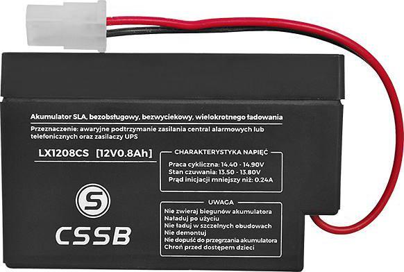 AGM батерија Powerful Lamex, 12V, 0.8Ah, без одржување