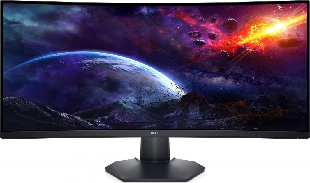 Monitor Dell S3422DWG (210-AZZE), 21'', 144Hz, 3440 x 1440 (UWQHD), VA, i zi