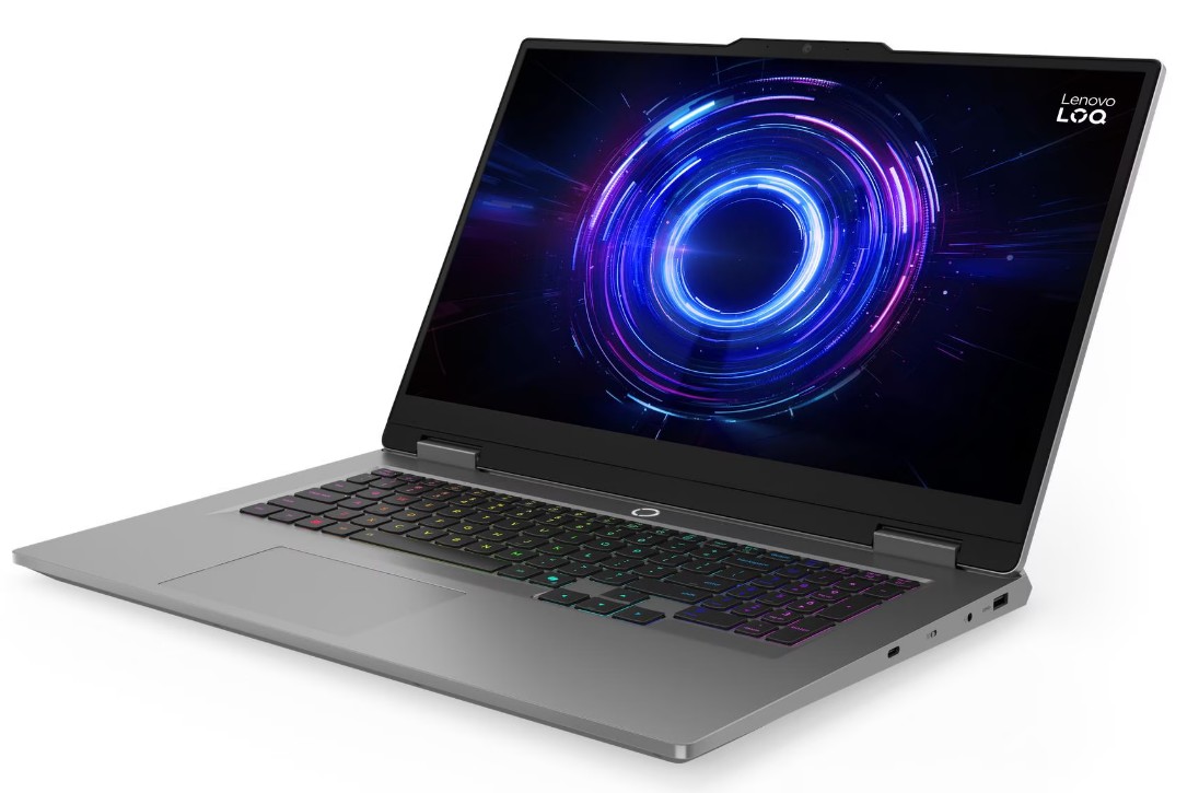 Лаптоп Lenovo LOQ 17IRX10, 17,3", Intel Core i7-13700HX, 16GB RAM, 1TB SSD, NVIDIA GeForce RTX 5060, сив