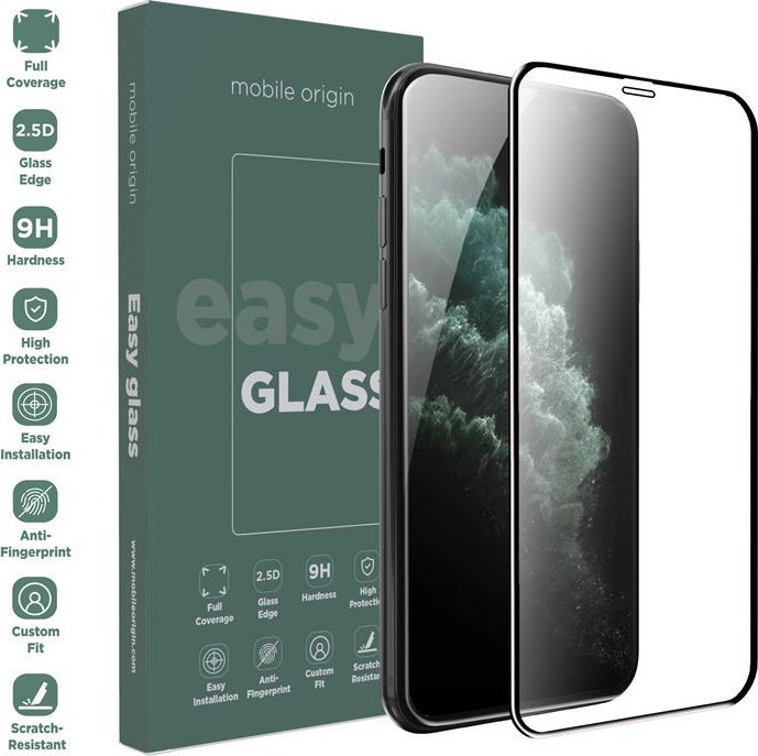 Заштитно стакло Mobile Origin EasyGlass за iPhone 11 Pro XS X, 9H, 2.5D, проѕирно