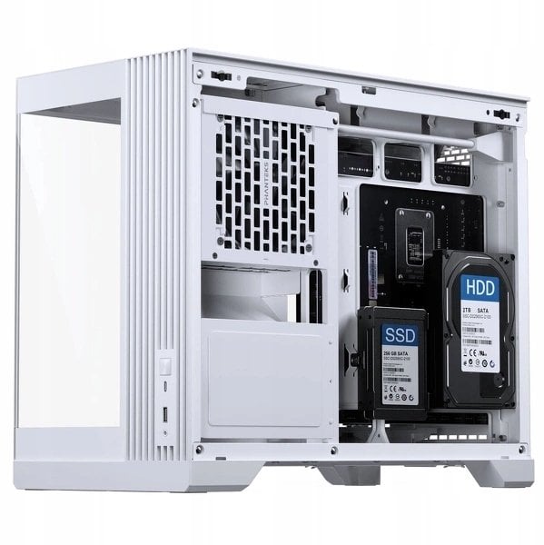 Куќиште за компјутер Phanteks XT V3, Micro ATX, со калено стакло, бела