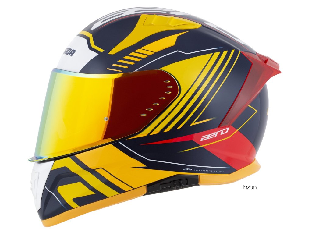 Kaskë integrale Cassida Aero Drome, sport, ECE 22.06, shumëngjyrëshe