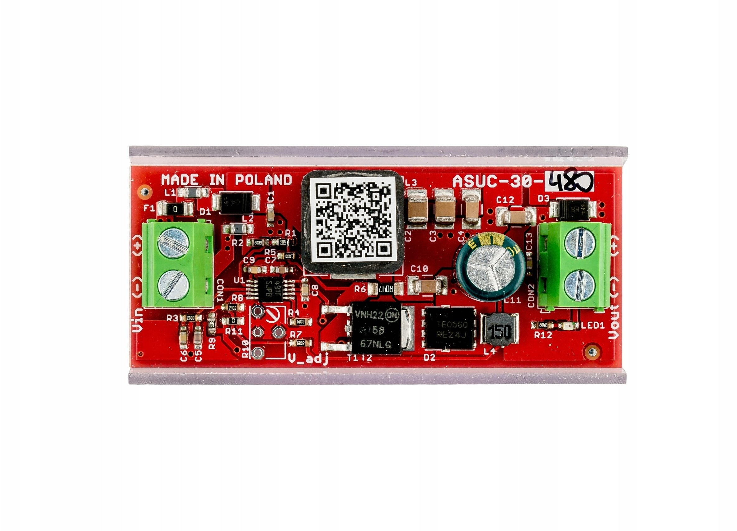 Modul boost DC DC ASUC ASUC-30-480-OF, hyrje 10-30V, dalje 48V 30W, open frame