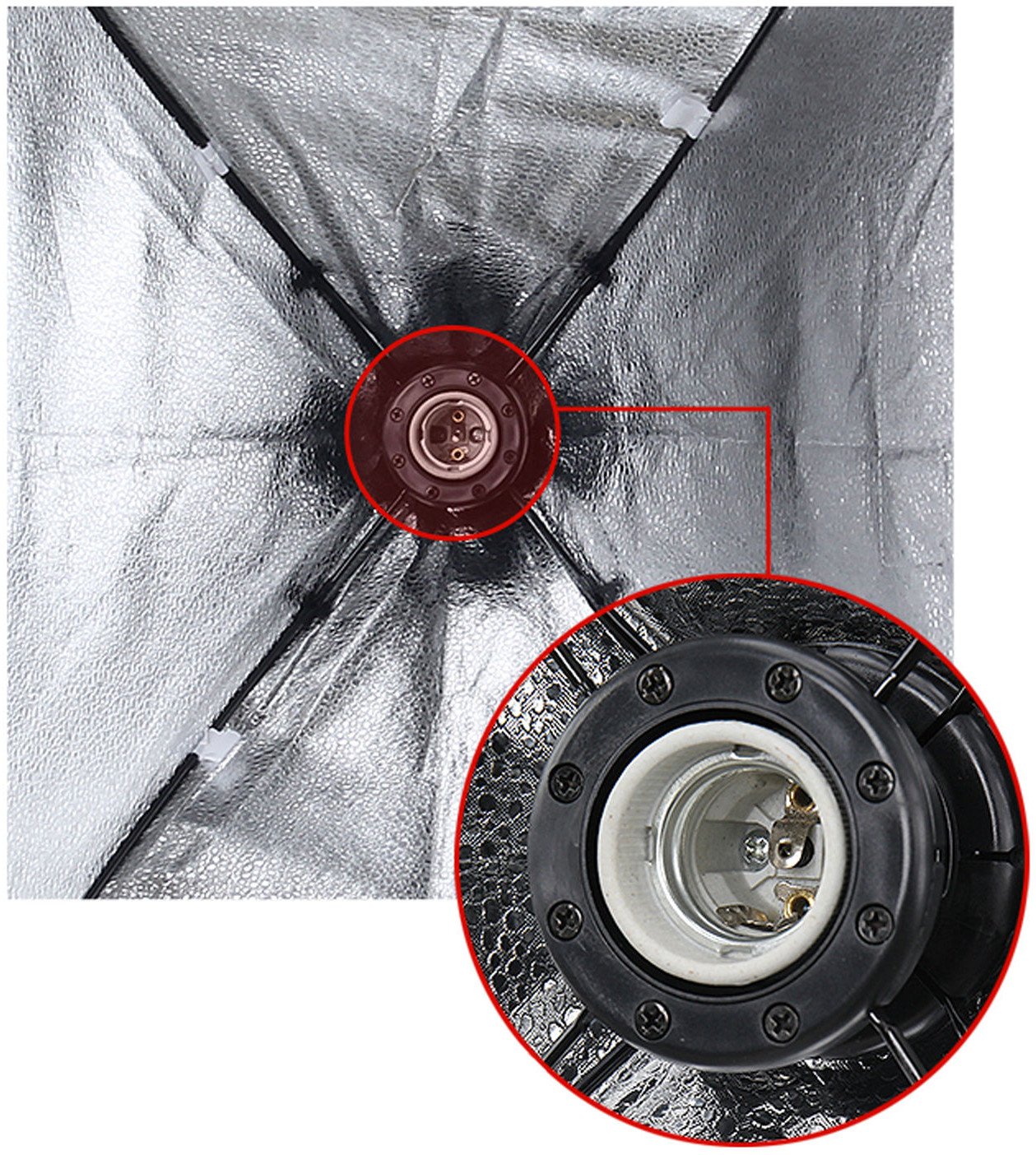 Set ndriçimi LED Mozos ZF5070ECO V2, 5500K, softbox, i bardhë