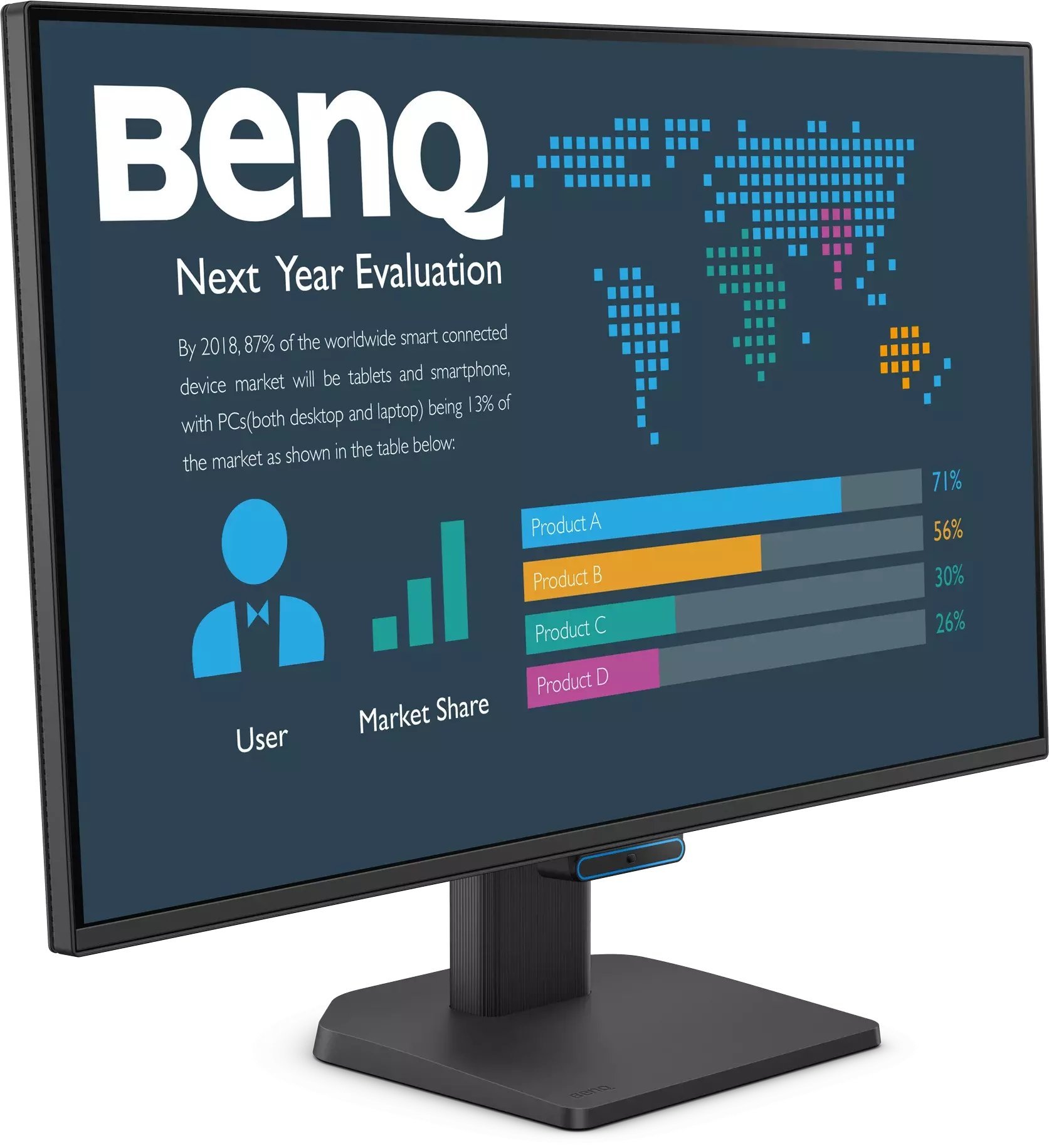 Монитор BenQ 27", FHD IPS, USB C, црн